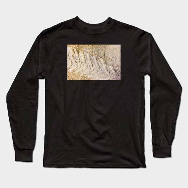 Tire print in the mud Long Sleeve T-Shirt by textural